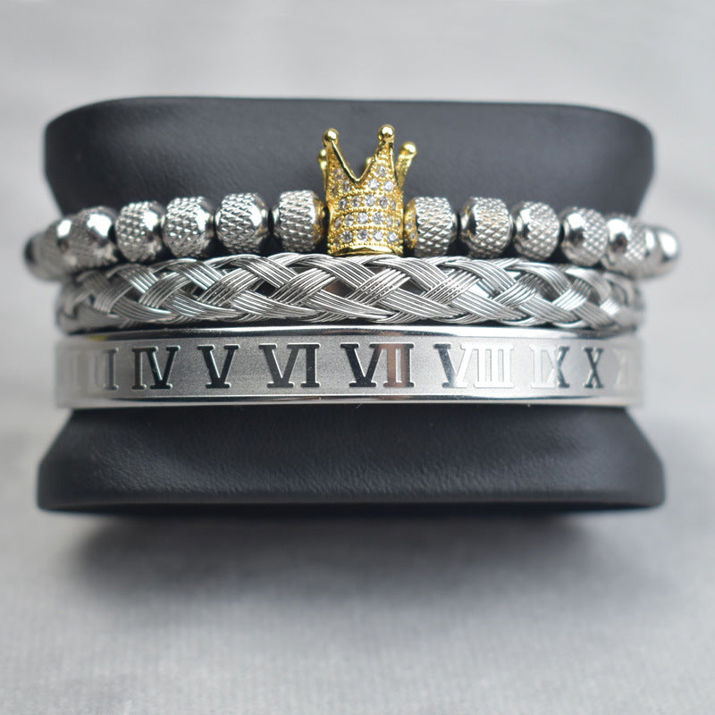 Crown Bracelet Set