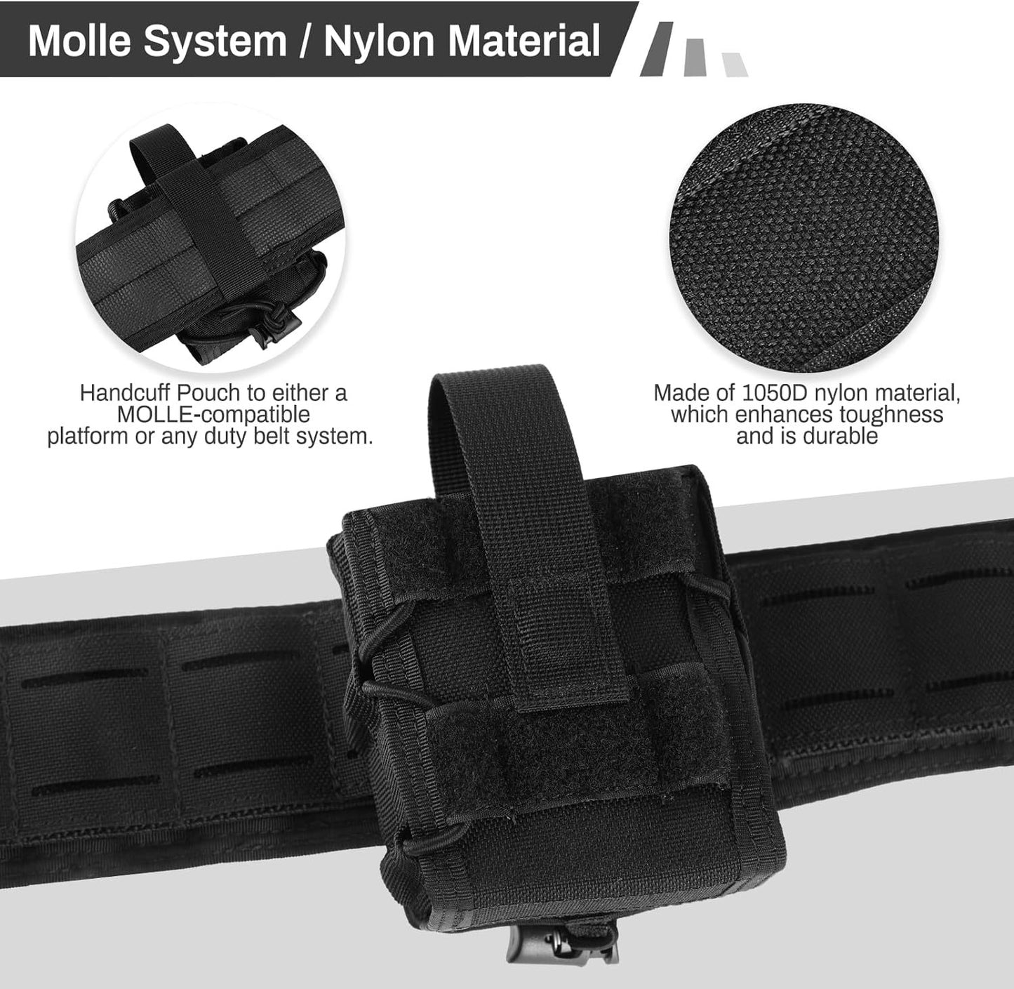 Quick-Access Double Handcuff Pouch