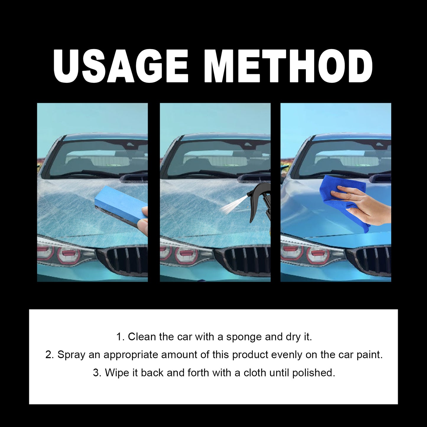3-in-1 Magic Car Coating: Instant Scratch Repair + Paint Protection + Showroom Shine