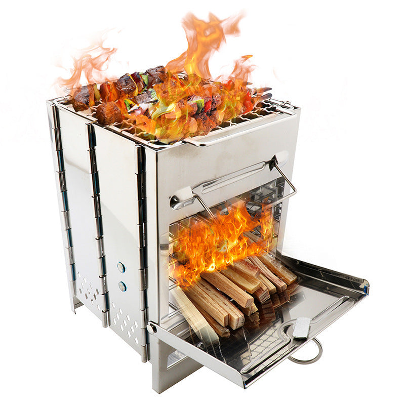 FlameFold Pro: Portable Adjustable Camping Stove