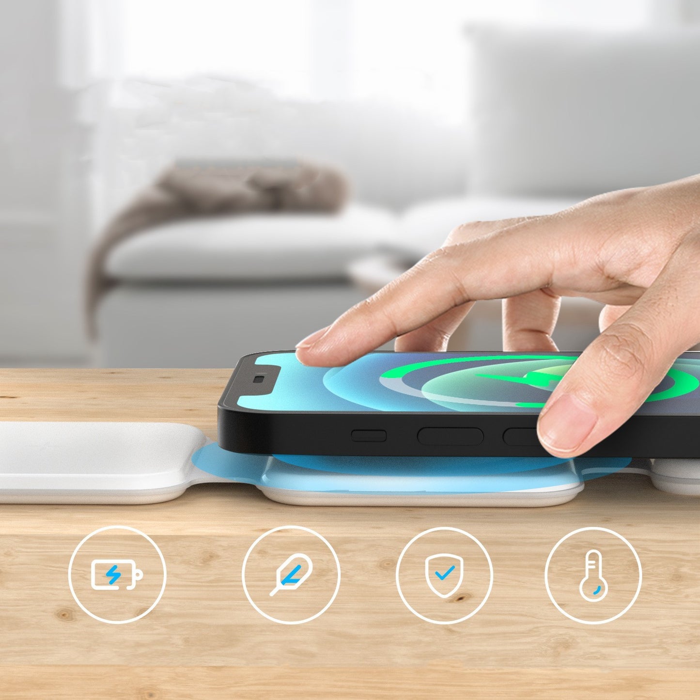 FlexiSnap Pro: Foldable 3-in-1 Magnetic Wireless Charger