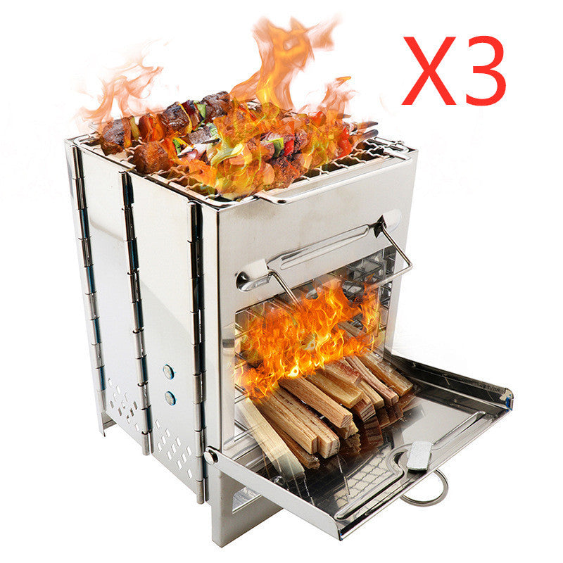 FlameFold Pro: Portable Adjustable Camping Stove