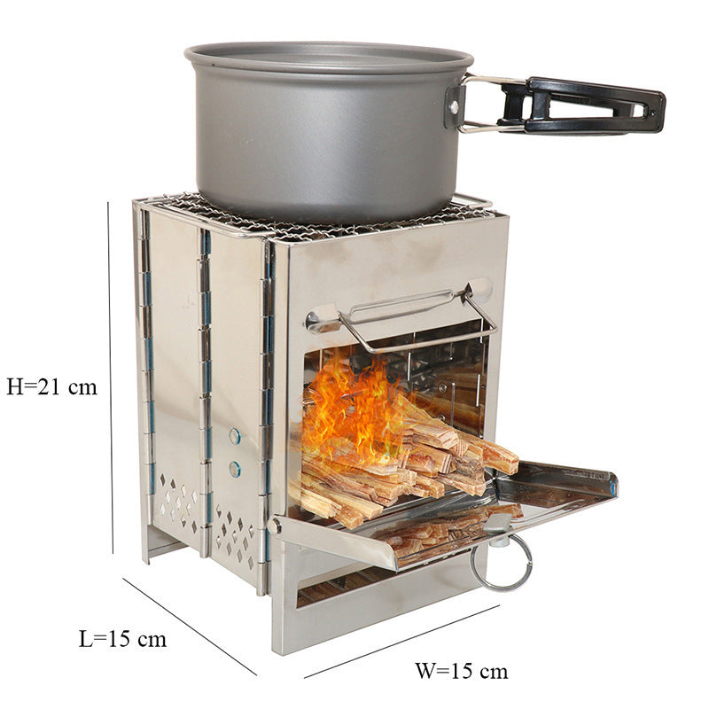 FlameFold Pro: Portable Adjustable Camping Stove