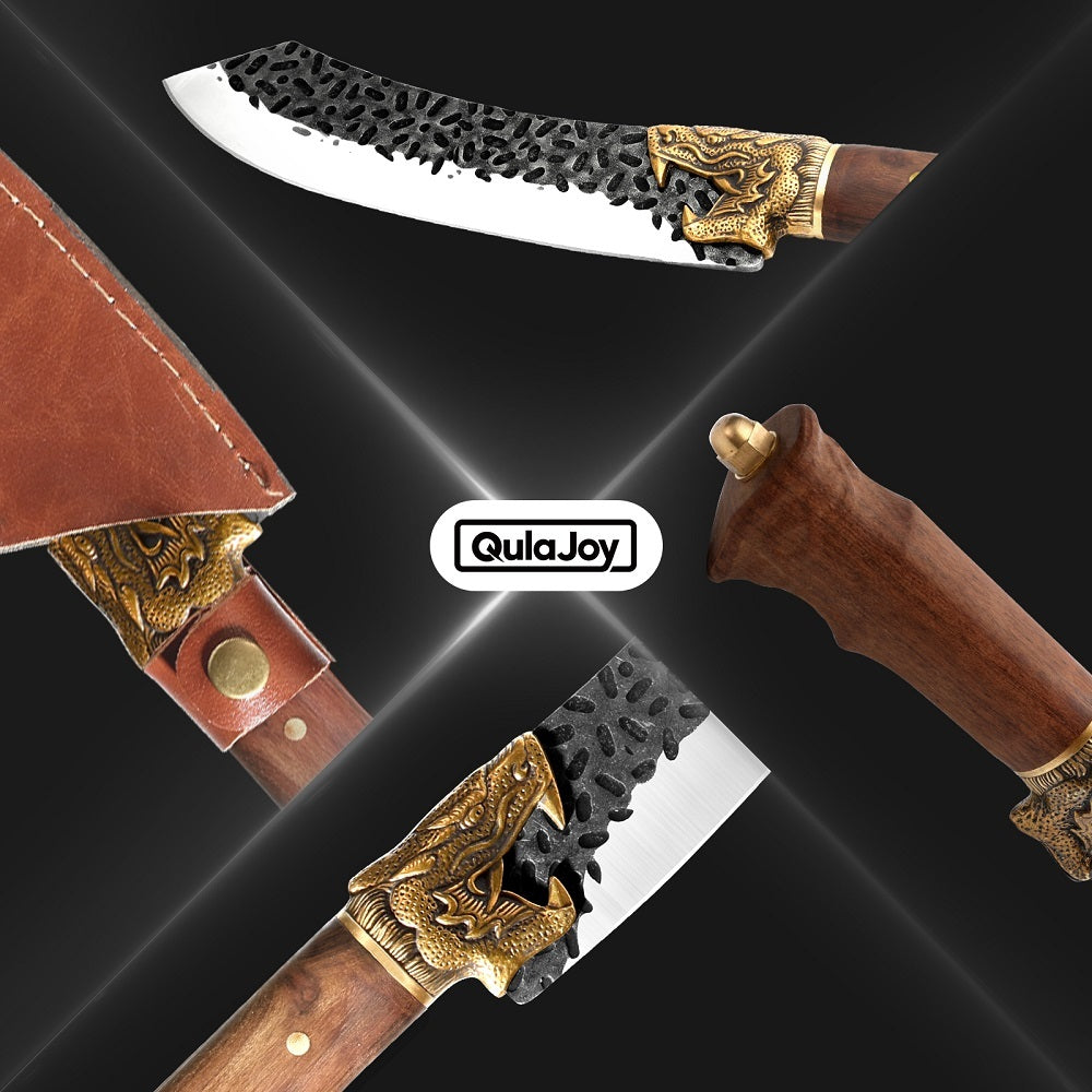 Razor-Sharp Boning Knife with Premium Leather Sheath