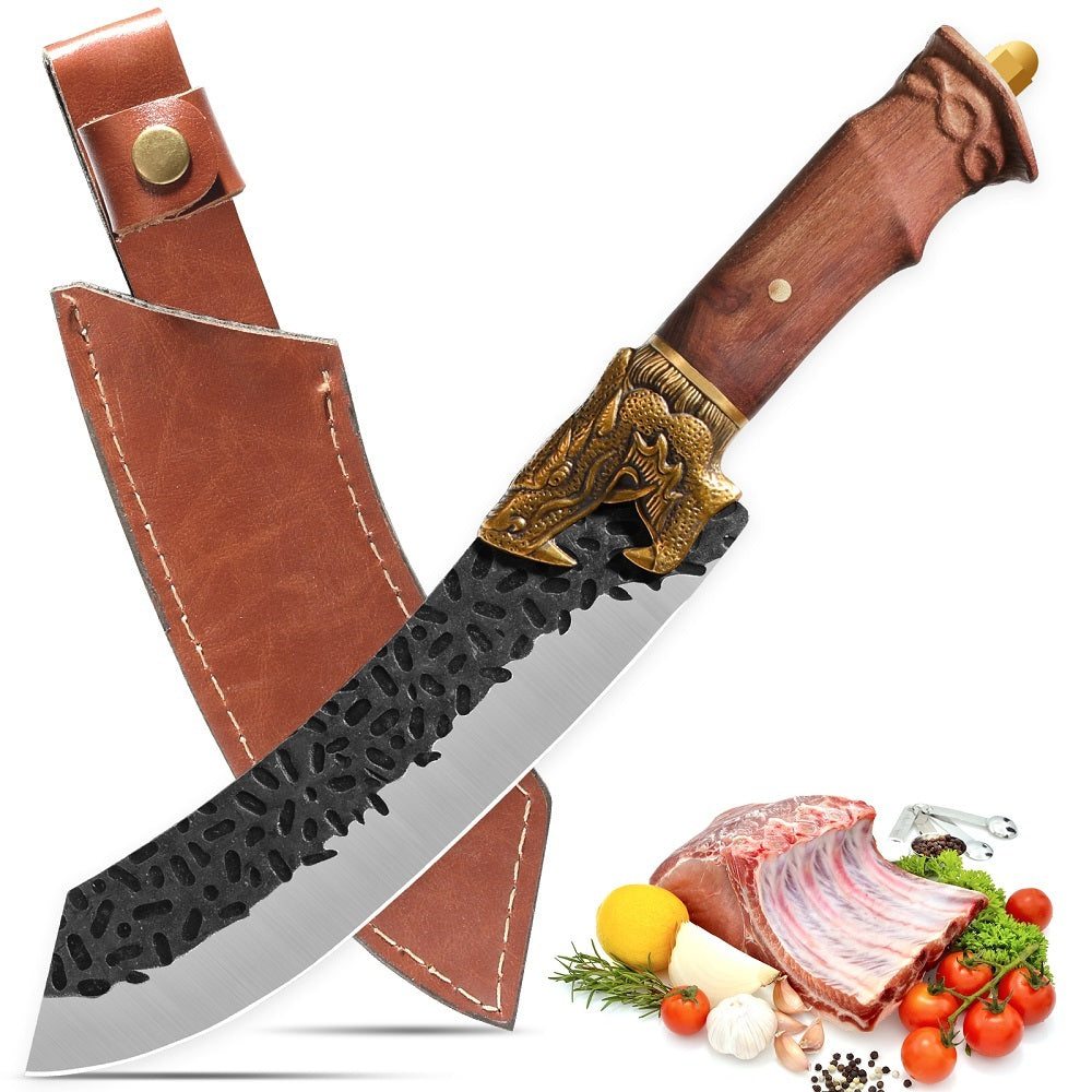 Razor-Sharp Boning Knife with Premium Leather Sheath