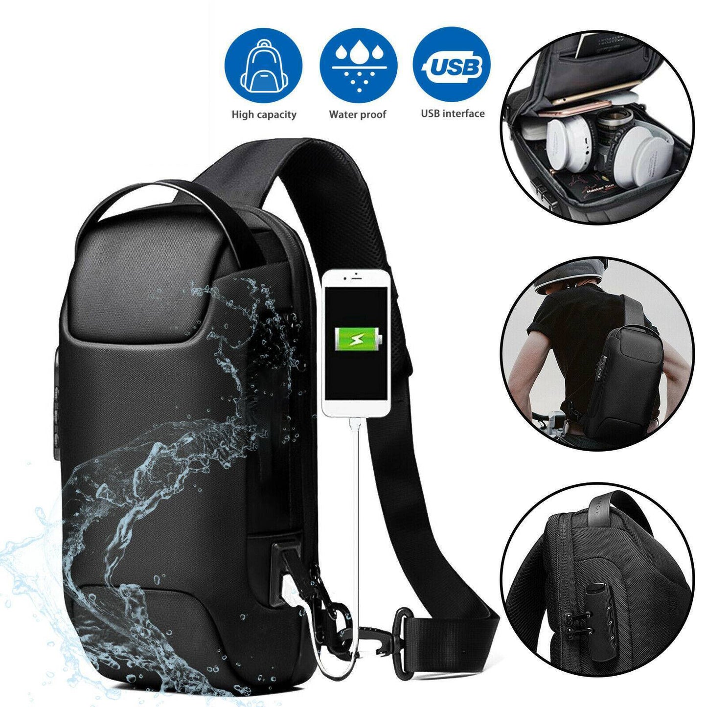 The Ultimate Waterproof Anti-Theft Sling Bag