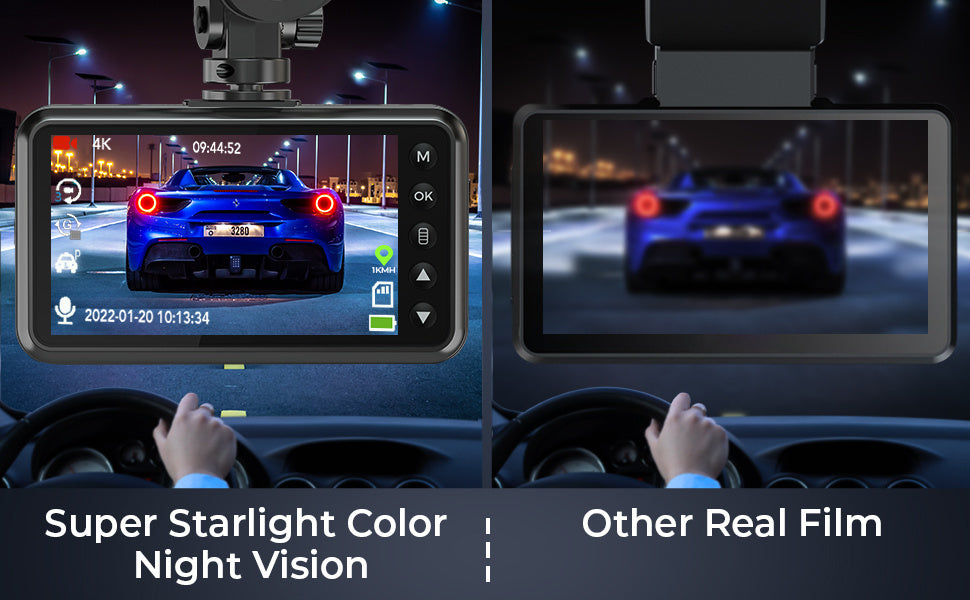 Ultra HD 4K Dual Front & Rear Dash Cam