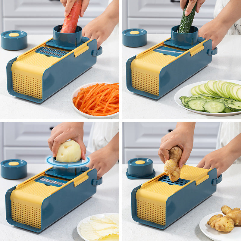 Multifunctional Vegetable Cutter Slicer – 11-in-1 Precision Blades