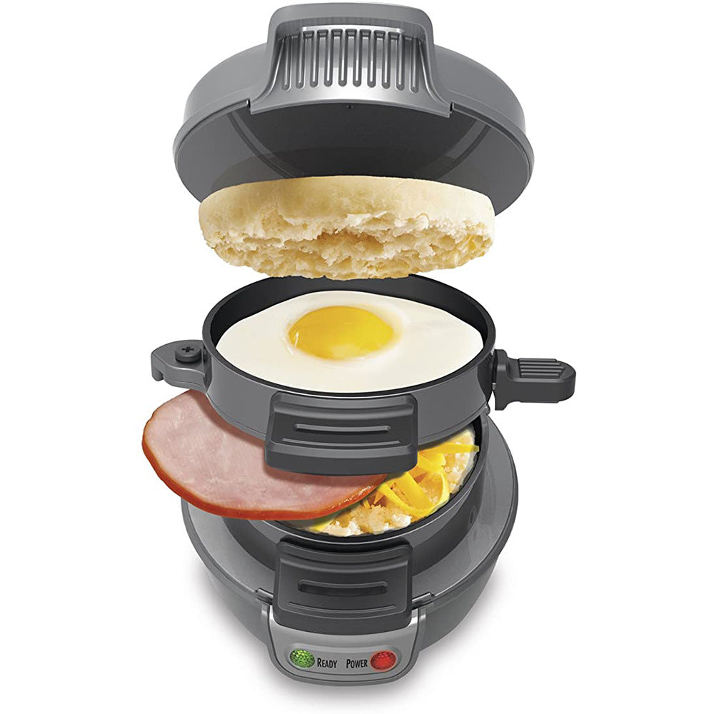 MorningPress 3-in-1: Breakfast Sandwich Maker, Waffle Iron & Egg Cooker