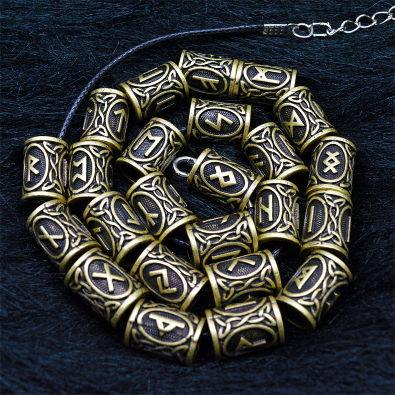 Viking Rune Beads Set
