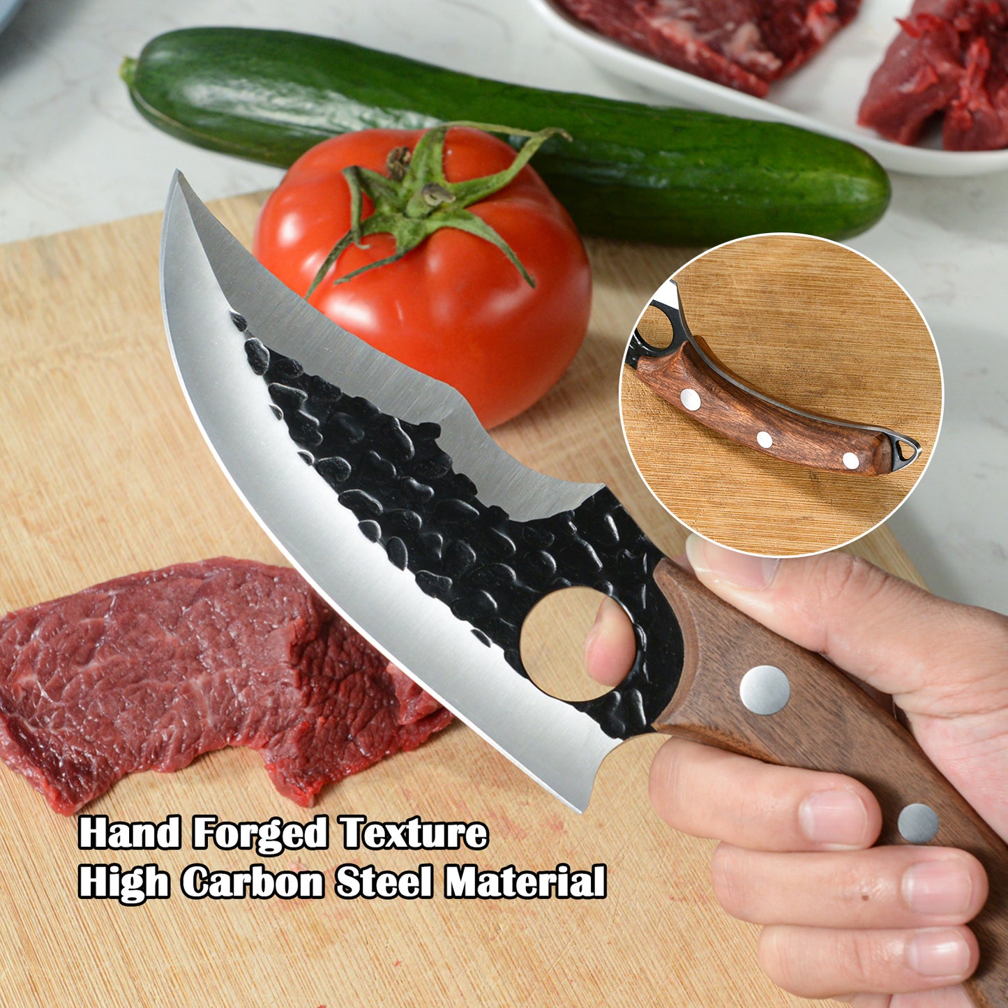 Kegani 12" Battle-Ready Viking Meat Cleaver