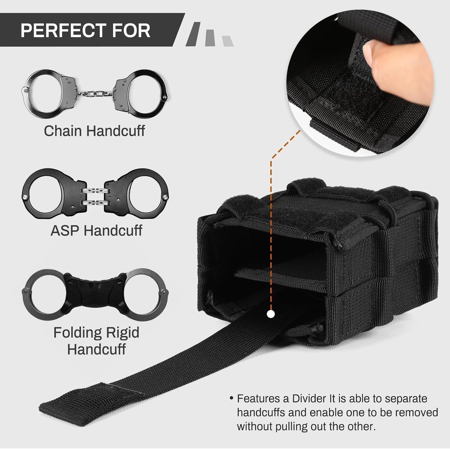 Quick-Access Double Handcuff Pouch