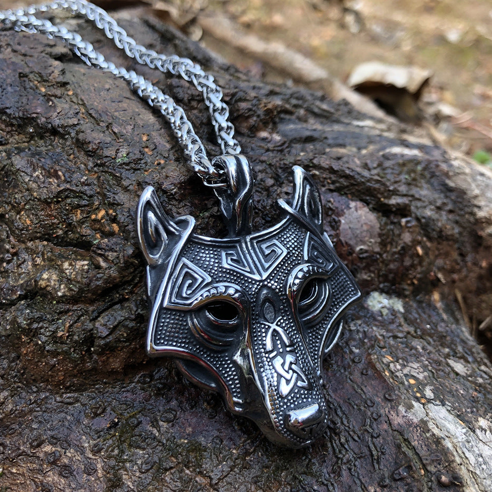 Norse Wolf Pendant Chain