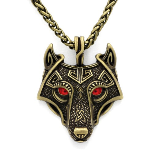 Norse Wolf Pendant Chain