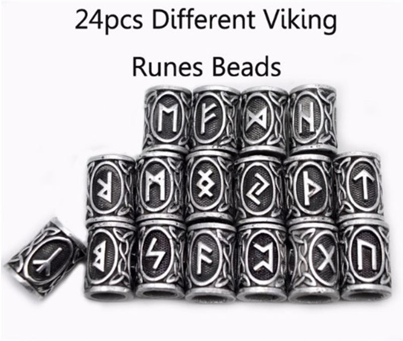 Viking Rune Beads Set