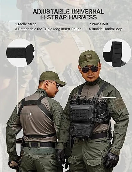 Tactical Chest Rig with Magazine Pouch