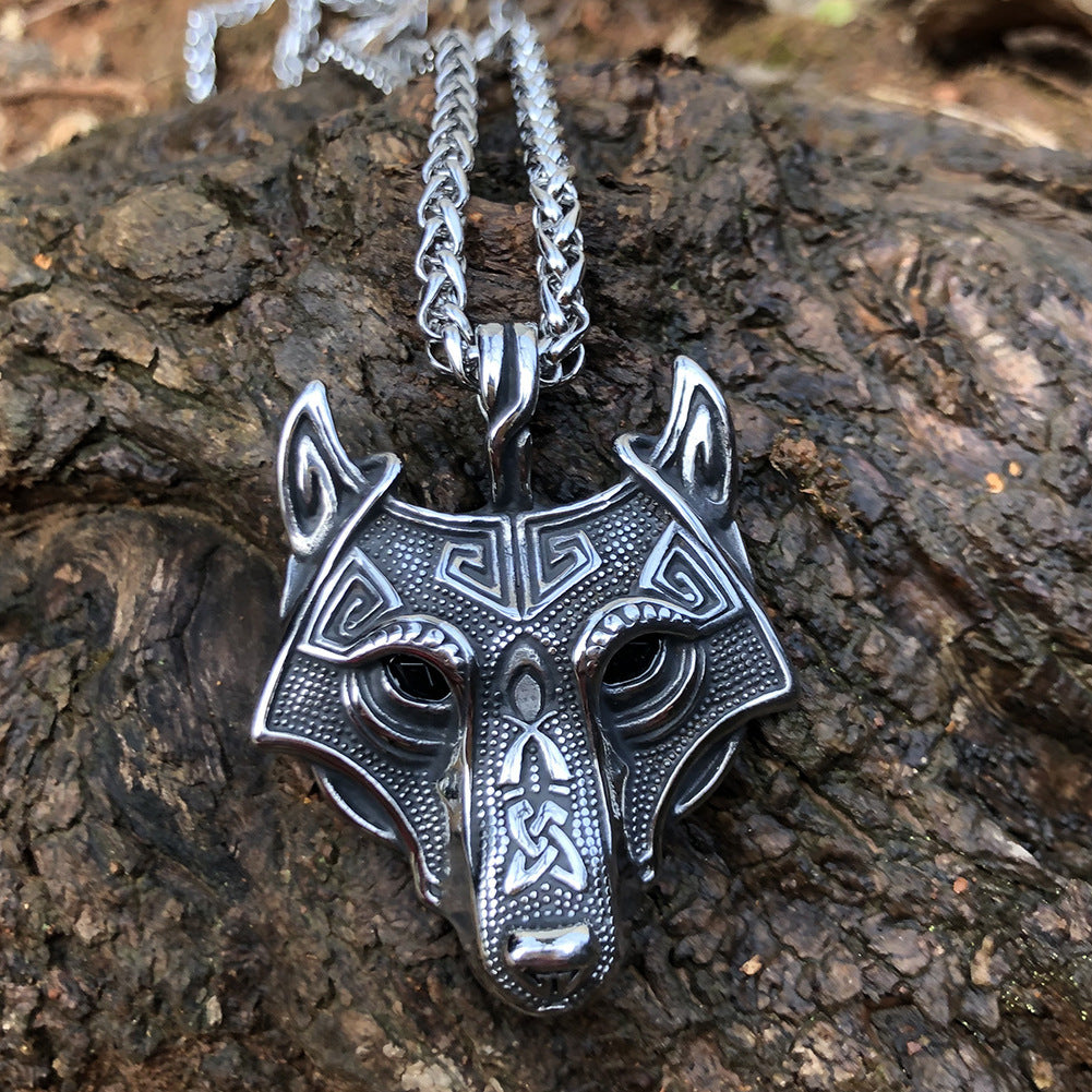 Norse Wolf Pendant Chain