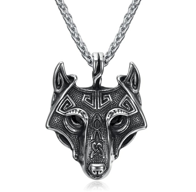 Norse Wolf Pendant Chain