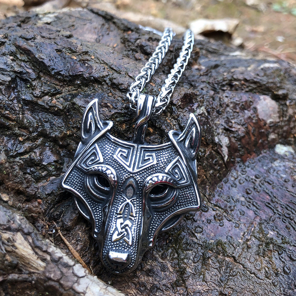 Norse Wolf Pendant Chain