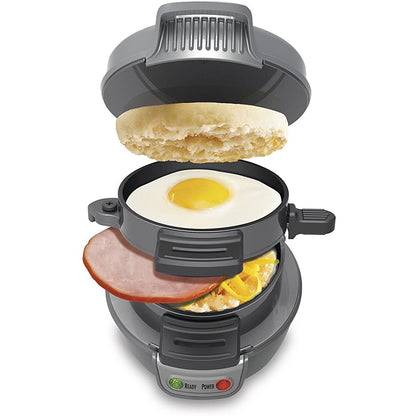 MorningPress 3-in-1: Breakfast Sandwich Maker, Waffle Iron & Egg Cooker