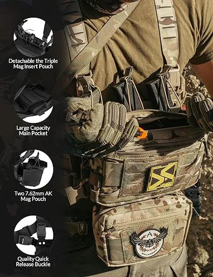 Tactical Chest Rig with Magazine Pouch