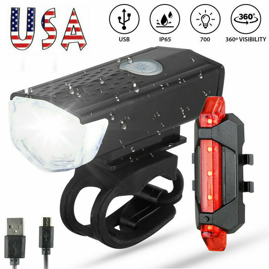 LED Bike Headlight & Rear Lamp