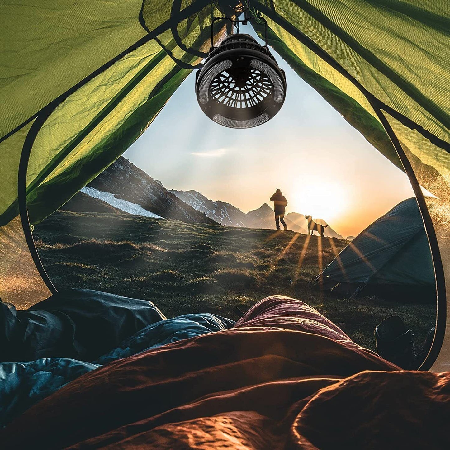 2-in-1 Fan & Camping Lantern